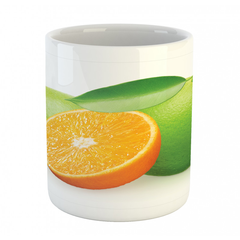 Lime Orange Design Mug