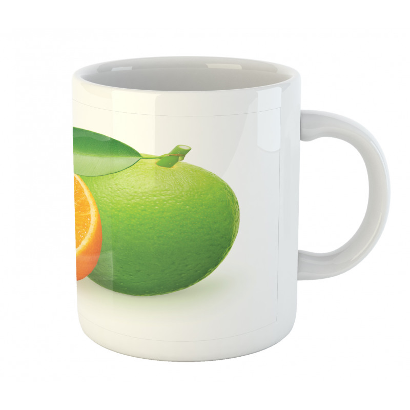 Lime Orange Design Mug