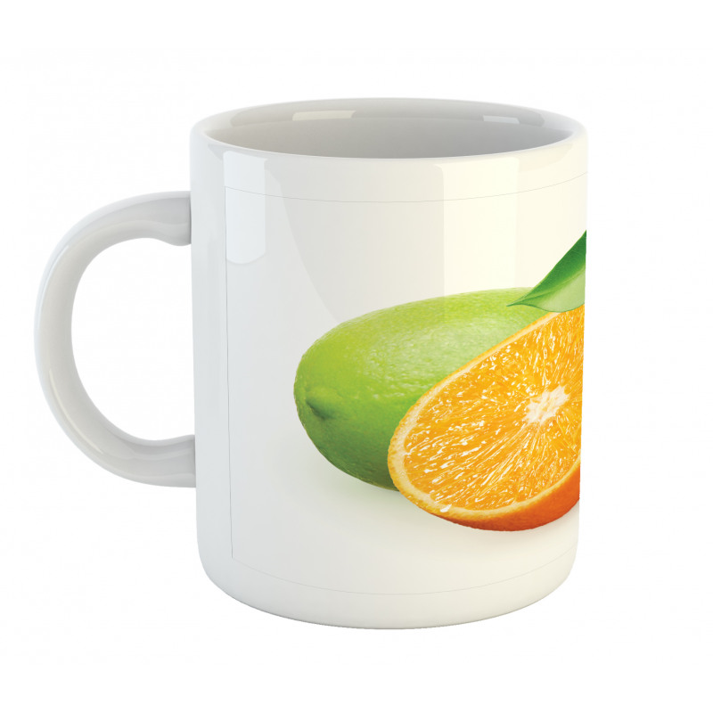 Lime Orange Design Mug