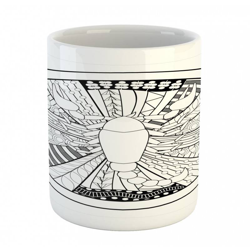 Round Tattoo Art Mug