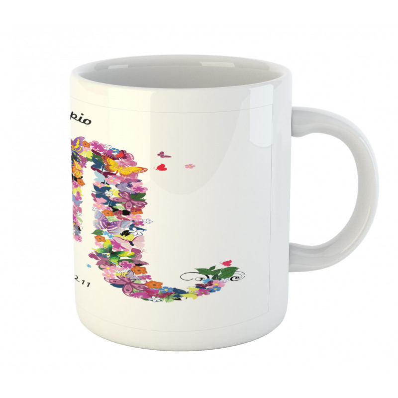 Floral Butterfly Mug