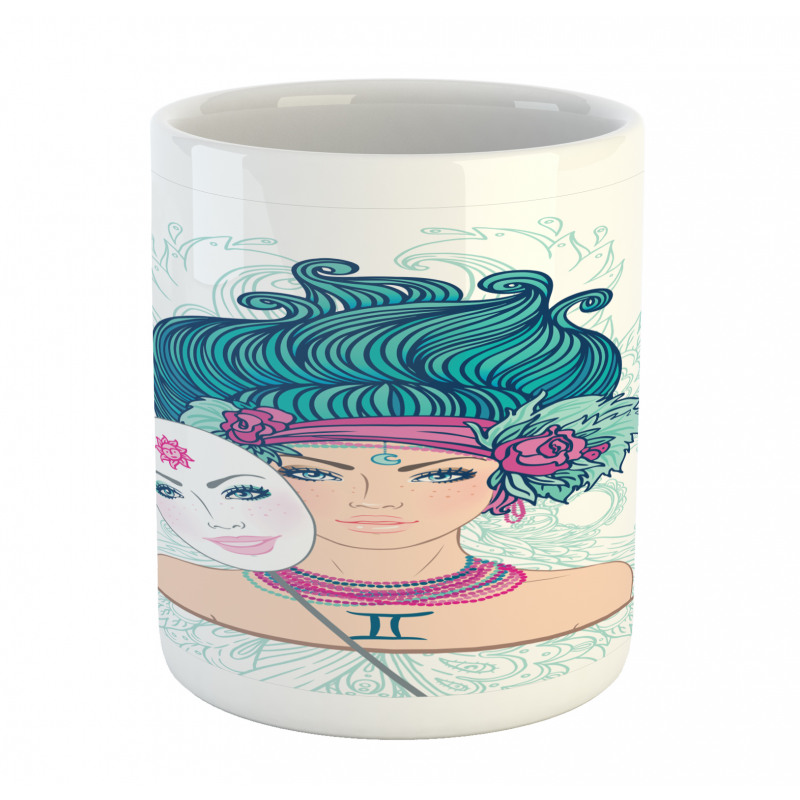 Young Lady Mask Mug