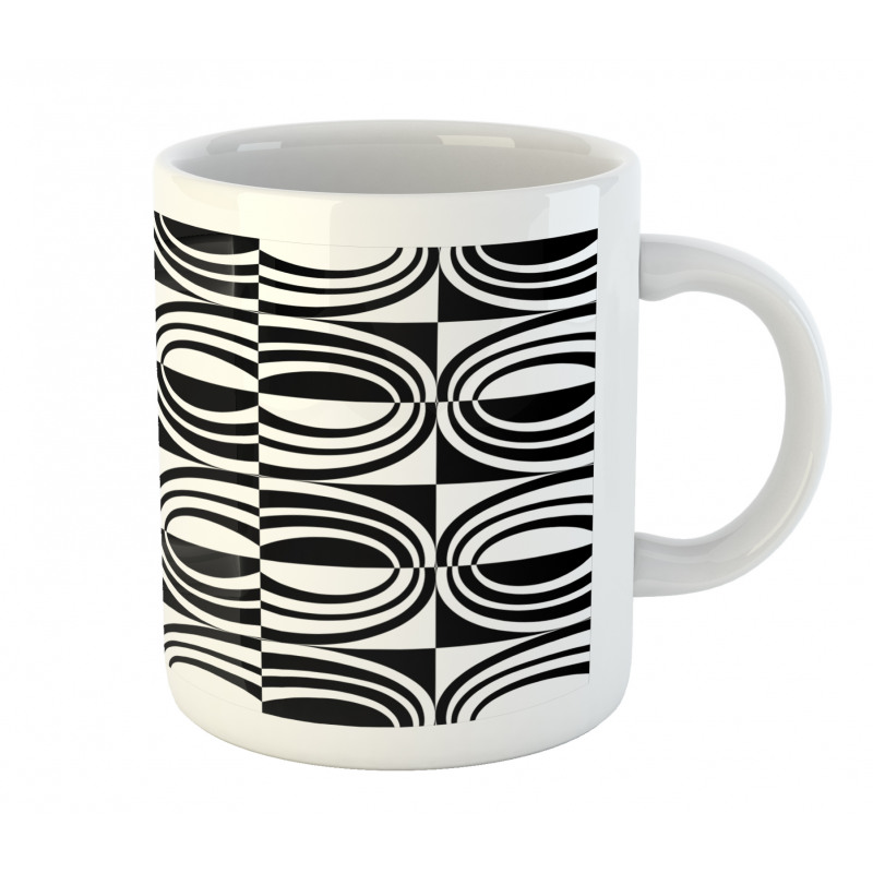 Checkered Curvy Mug