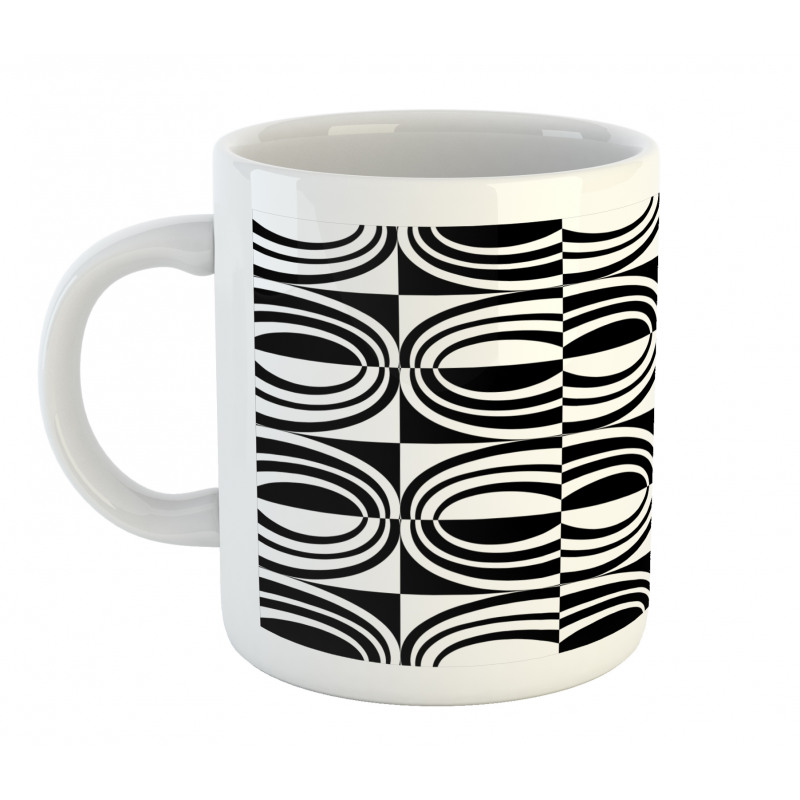 Checkered Curvy Mug