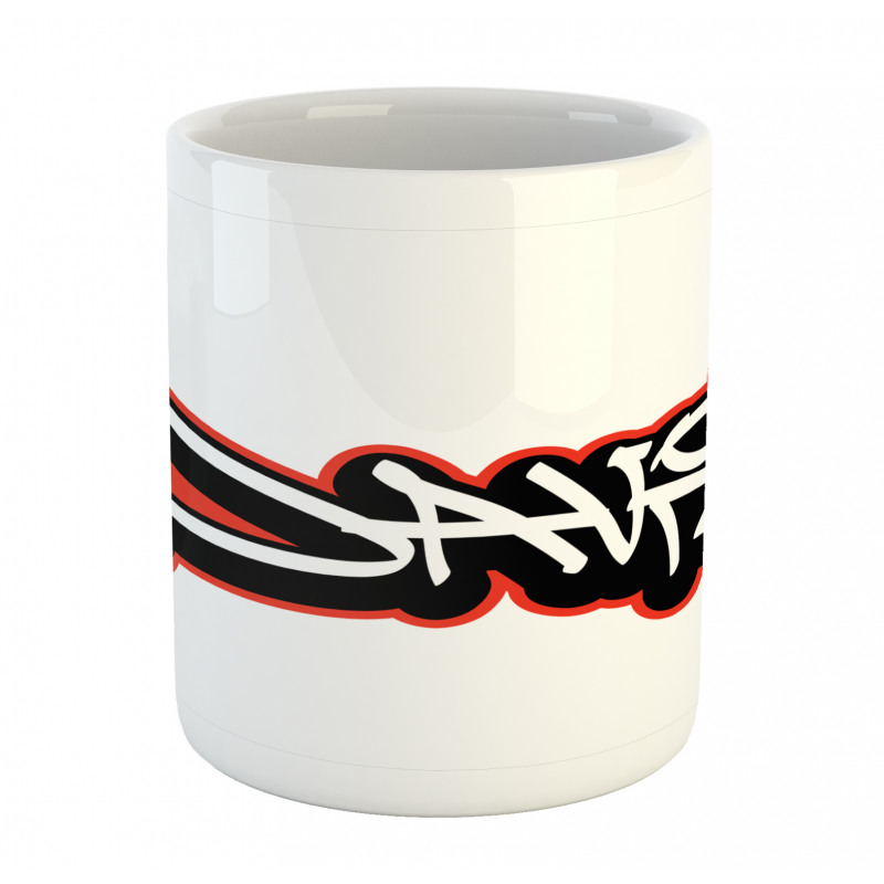 Scribbling Boys Name Mug