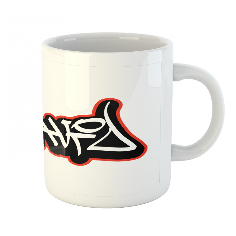 Scribbling Boys Name Mug