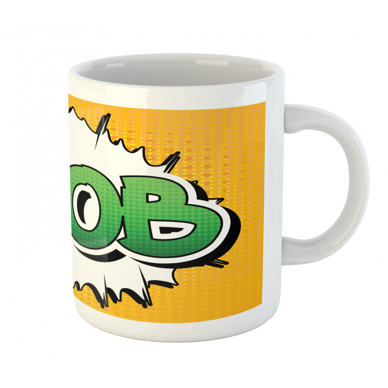 Male Name Comic Burst Mug