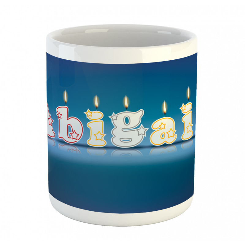 Alphabet Cake Topping Mug