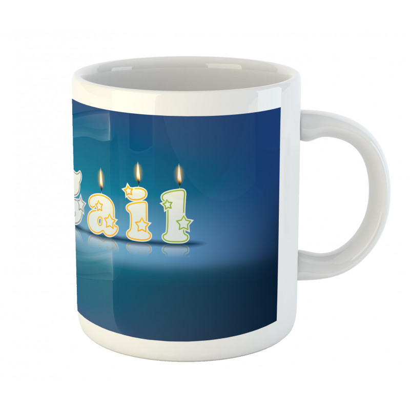 Alphabet Cake Topping Mug