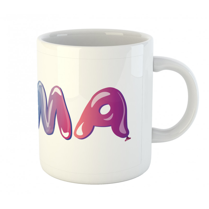 Feminine Balloon Name Mug