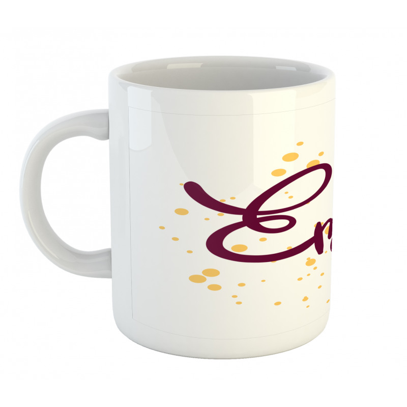 Girl Name Curved Font Mug