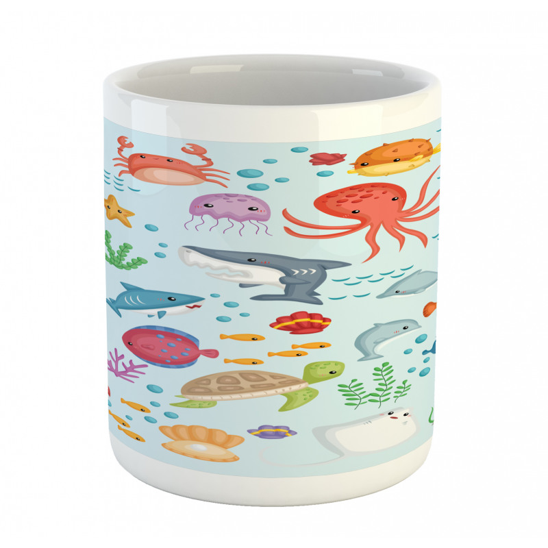 Sea Animals Submarine Mug