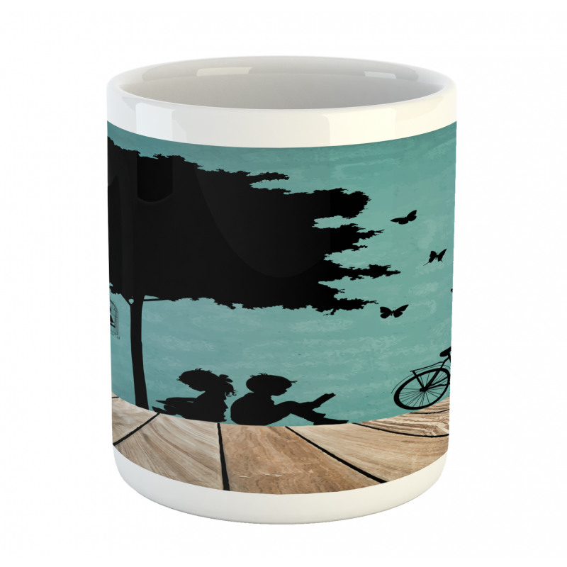 Boy and Girl Under a Tree Mug