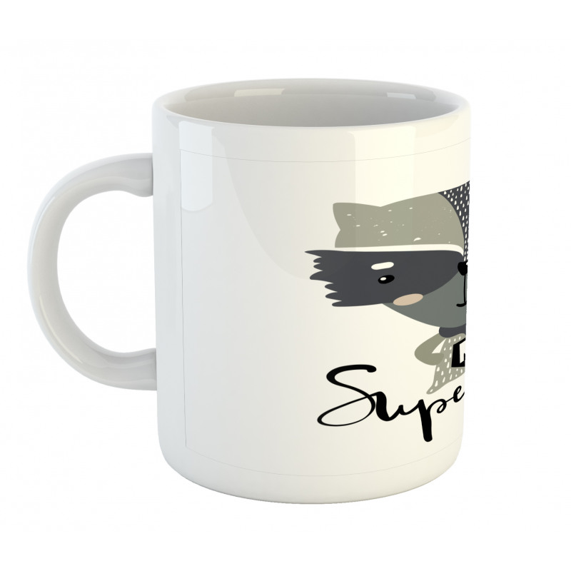 Super Hero Raccoon Mug