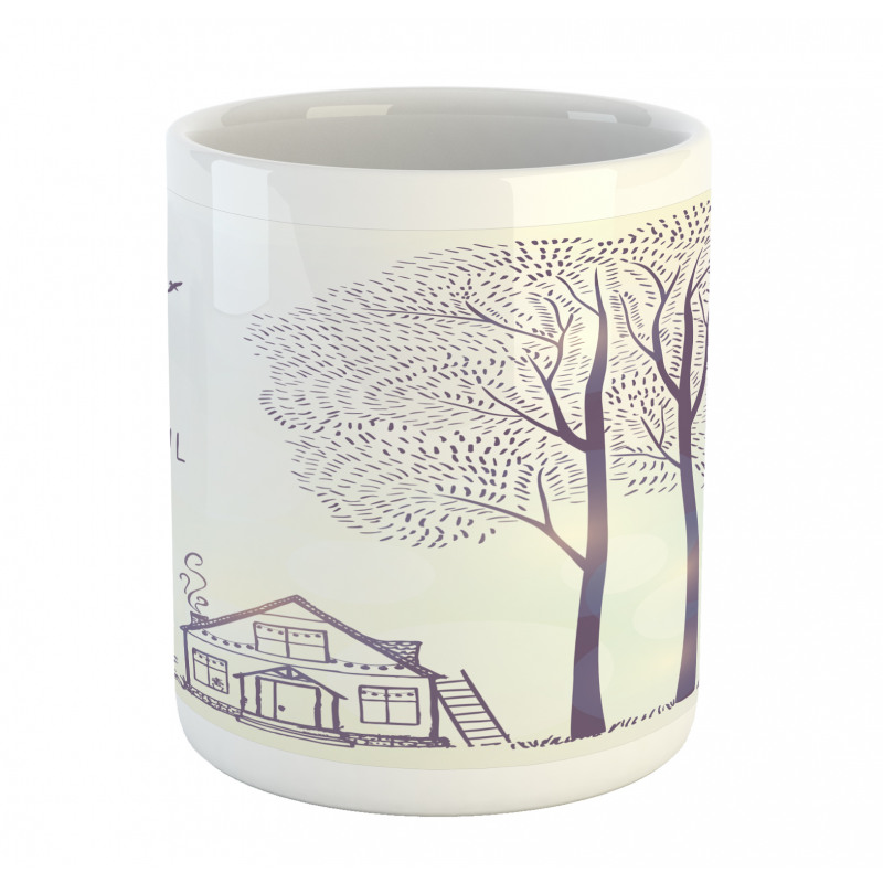 Sketch Country House Mug