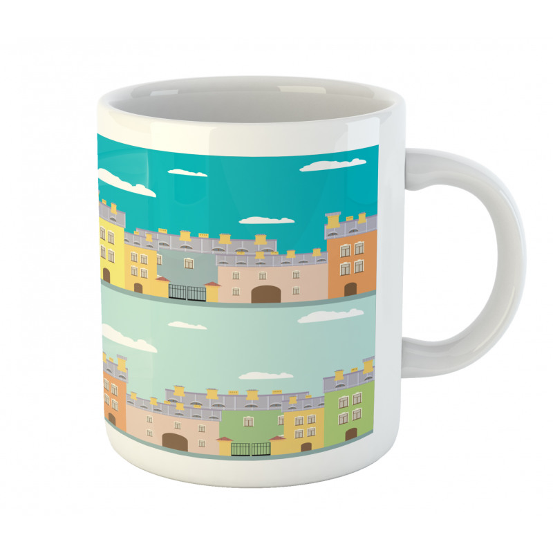 Colorful Cartoon Town Mug
