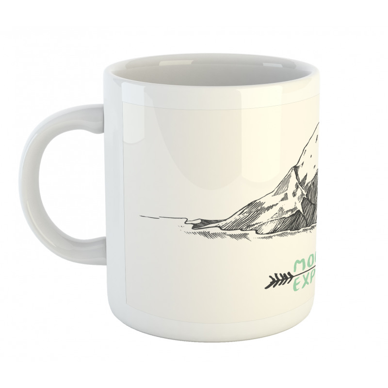 Sketch Mountain Arrow Mug