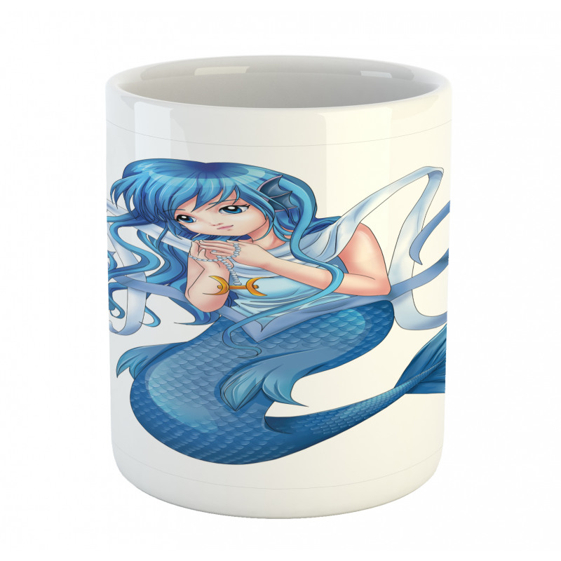 Manga Style Pisces Girl Mug