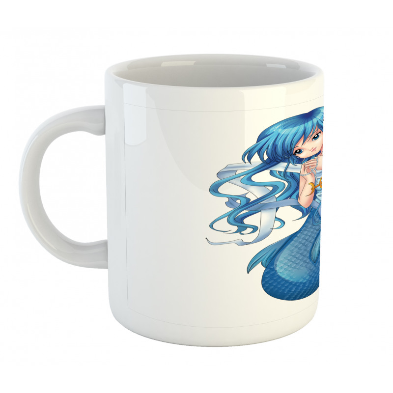 Manga Style Pisces Girl Mug