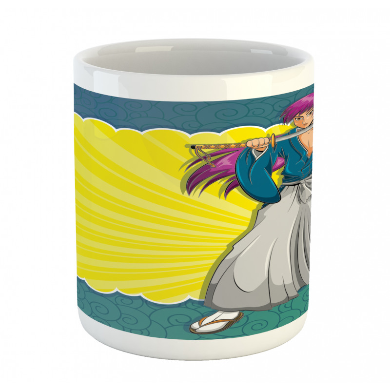 Manga Style Samurai Girl Mug