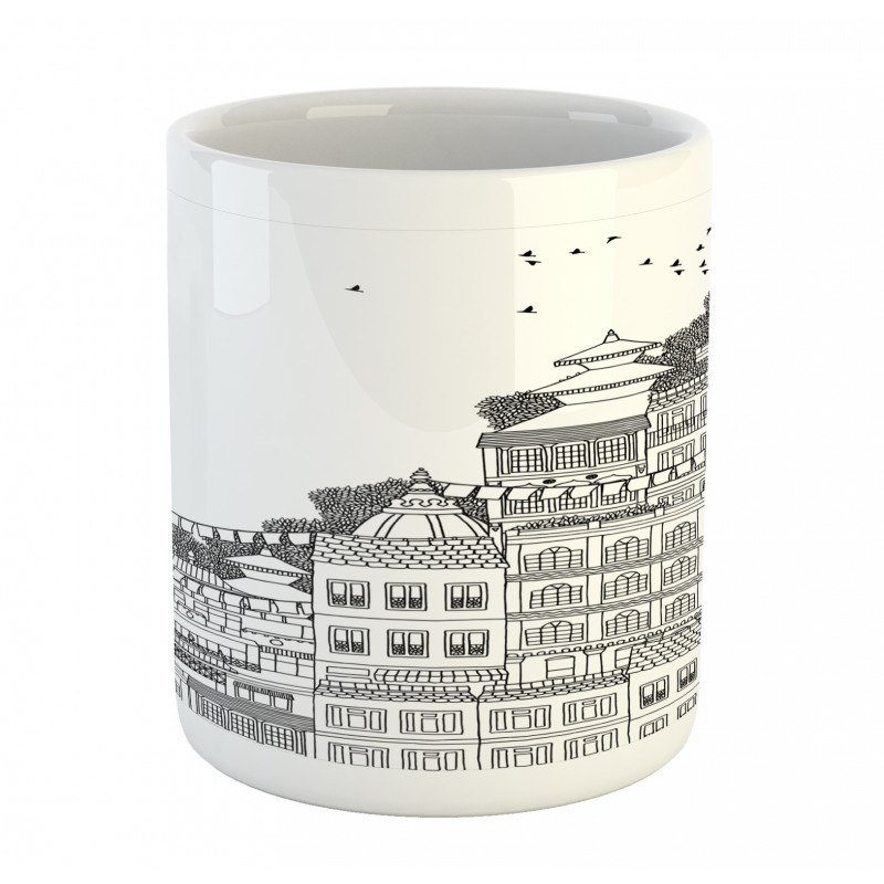 Doodle Style Kathmandu Mug