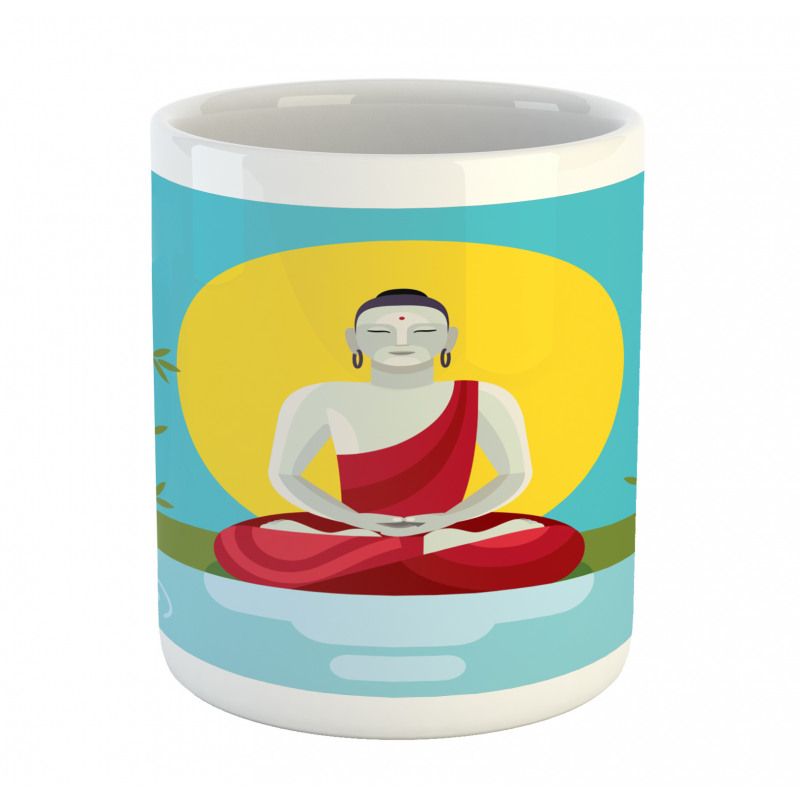 Meditating Monk Yoga Mug