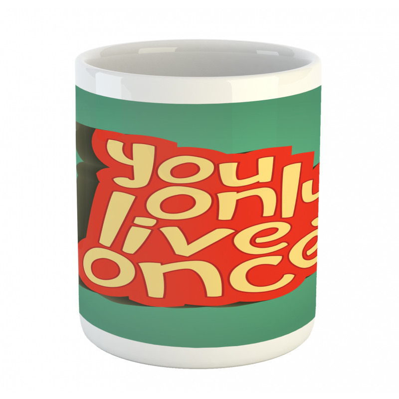 Retro Inspirational Words Mug