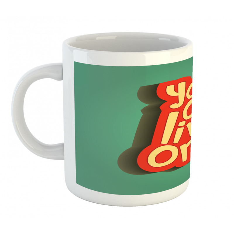 Retro Inspirational Words Mug