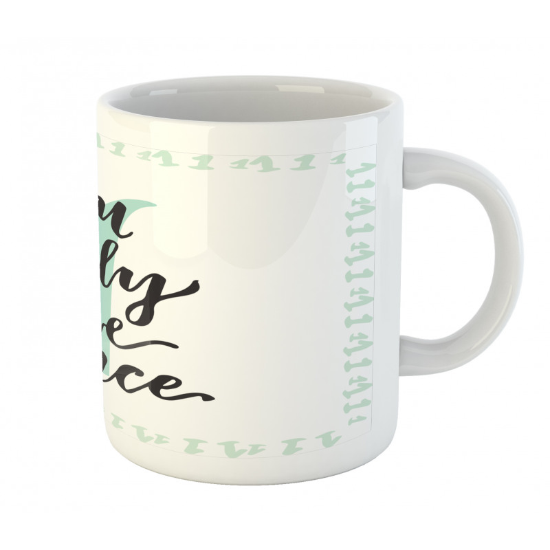 Hand Lettering Calligraphy Mug