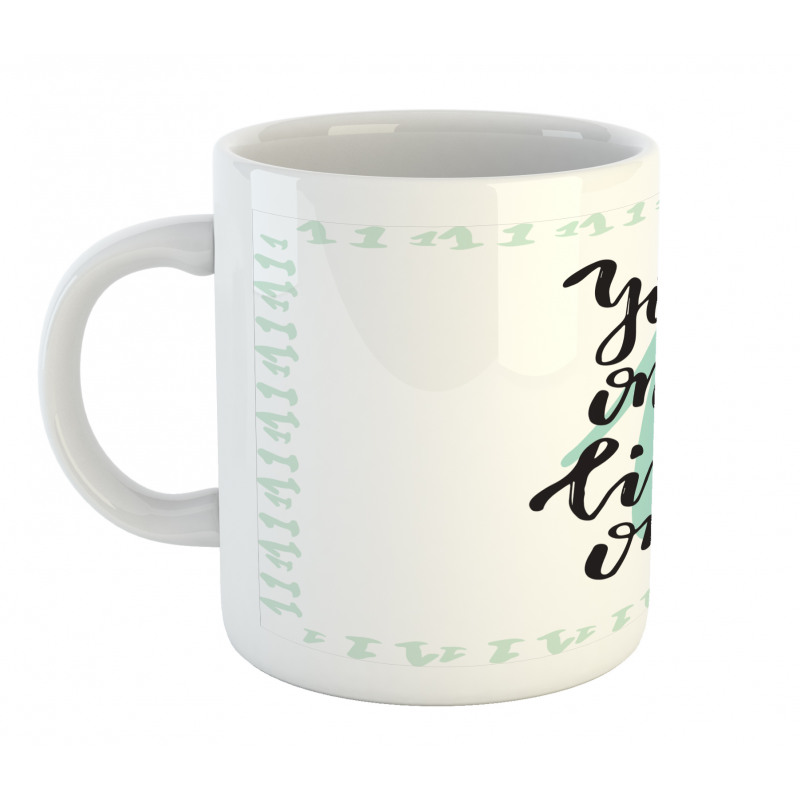 Hand Lettering Calligraphy Mug