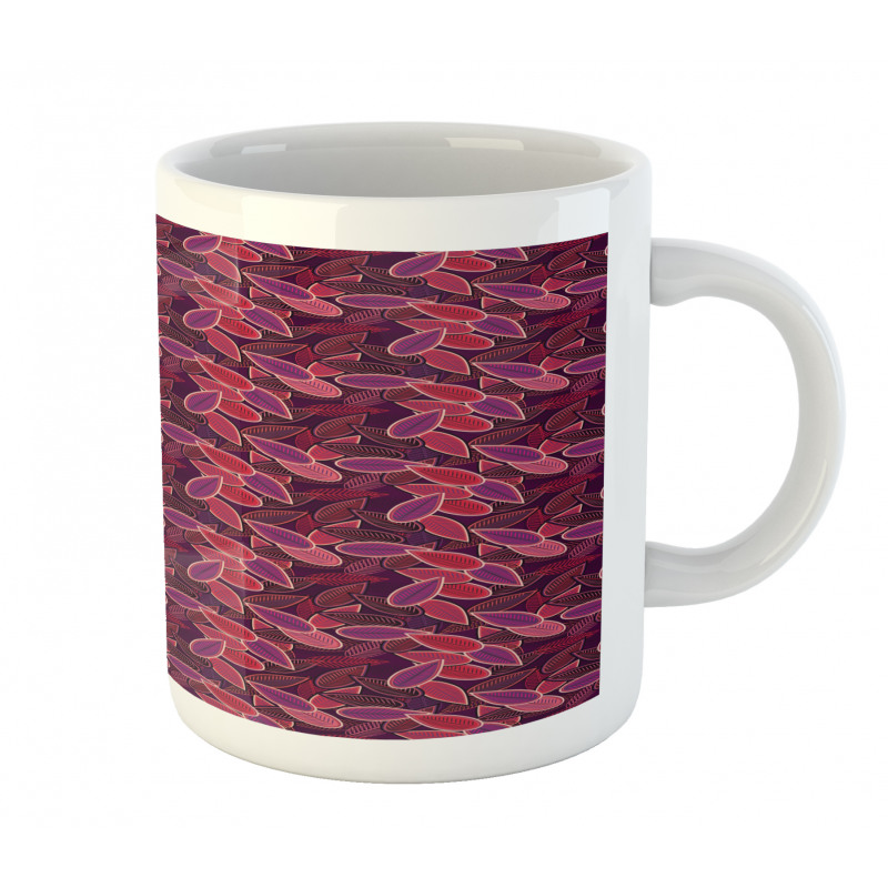 Abstract Leaves Foliage Mug