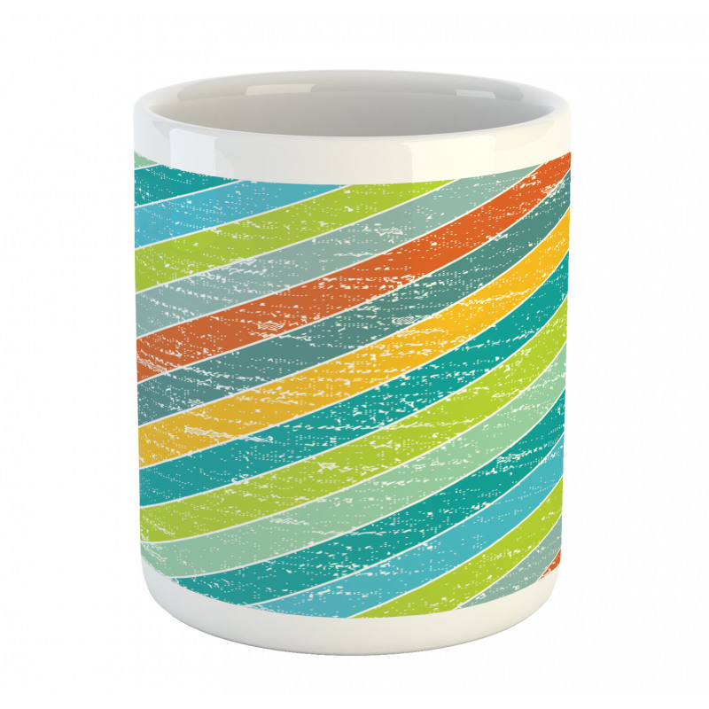 Diagonal Strips Mug