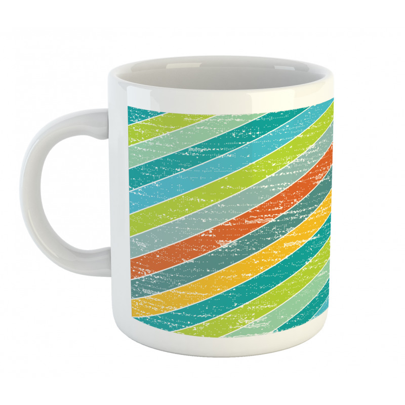 Diagonal Strips Mug