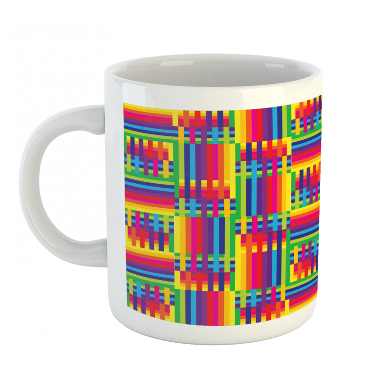 Striped Mosaic Mug