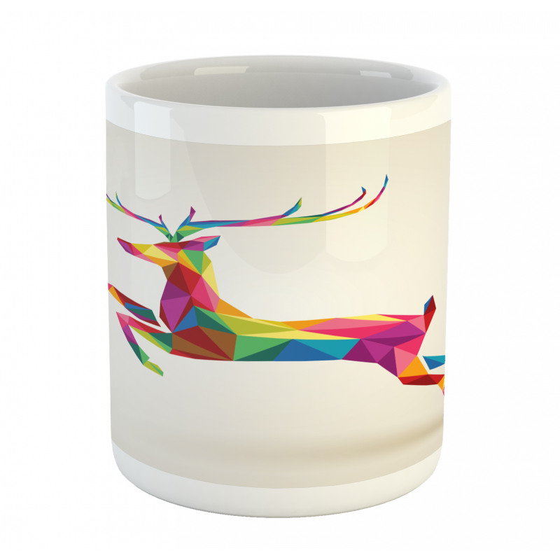 Colorful Fractal Deer Mug