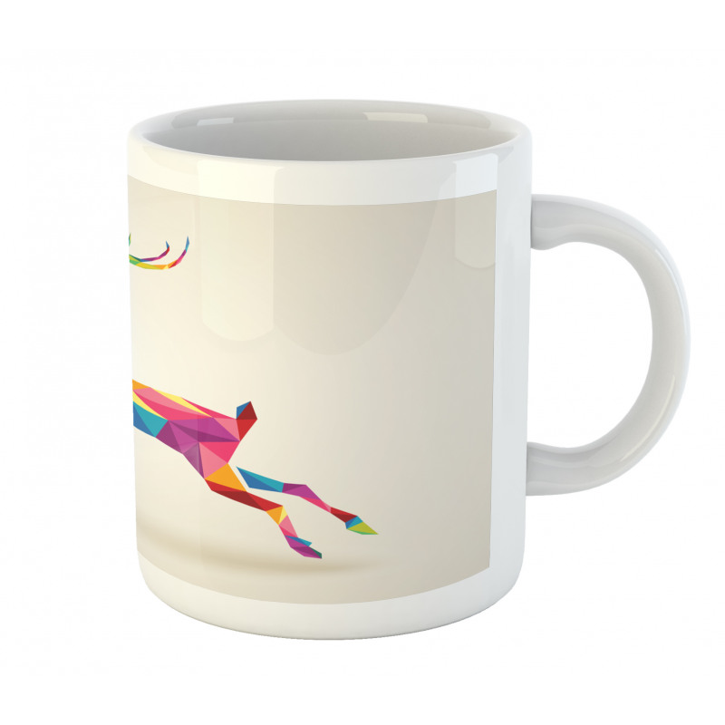 Colorful Fractal Deer Mug