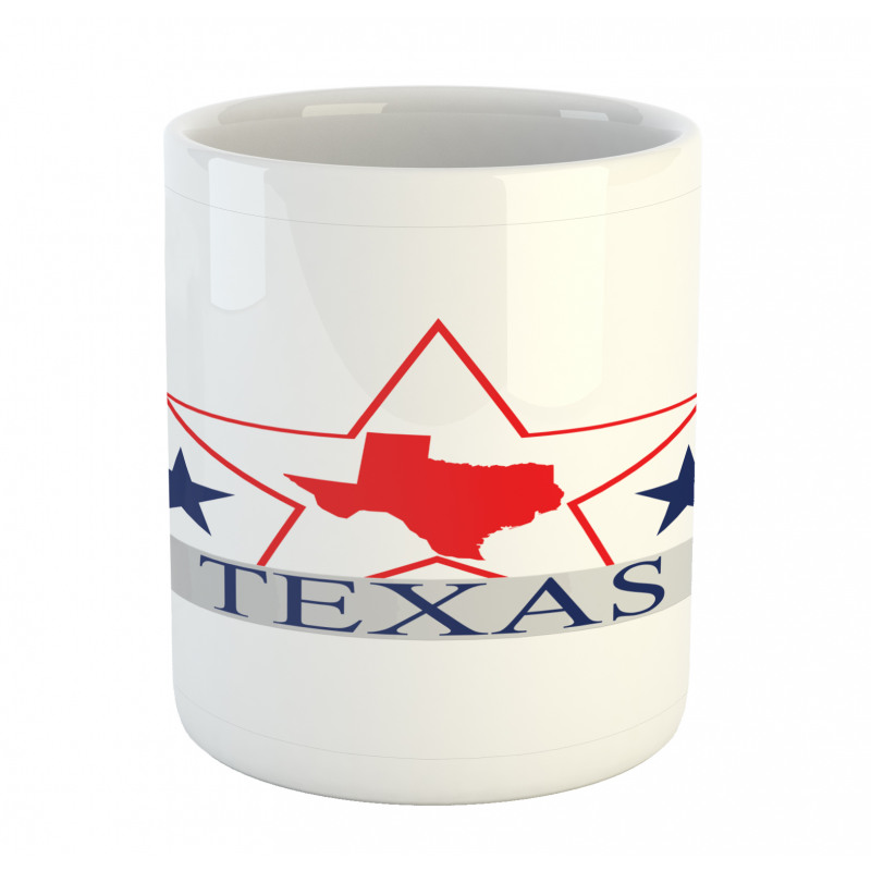 American Map Pattern Mug