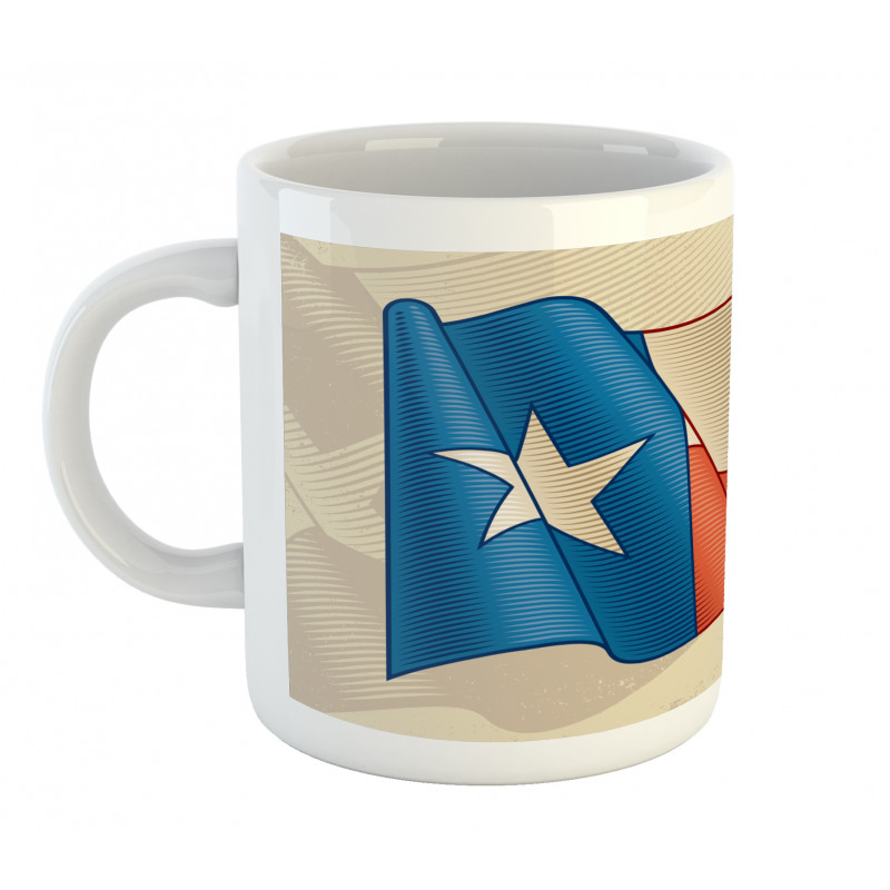 Flapping Flag Motif Mug