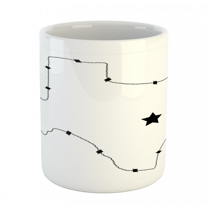 Barbed Wire Map Mug