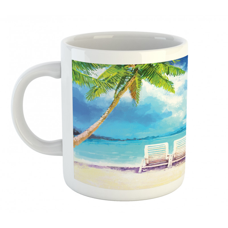 Exotic Beach Palms Mug