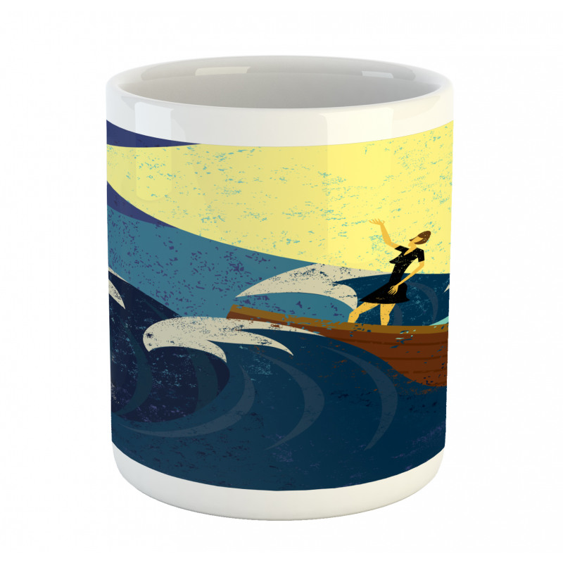 Grunge Sea Storm Mug