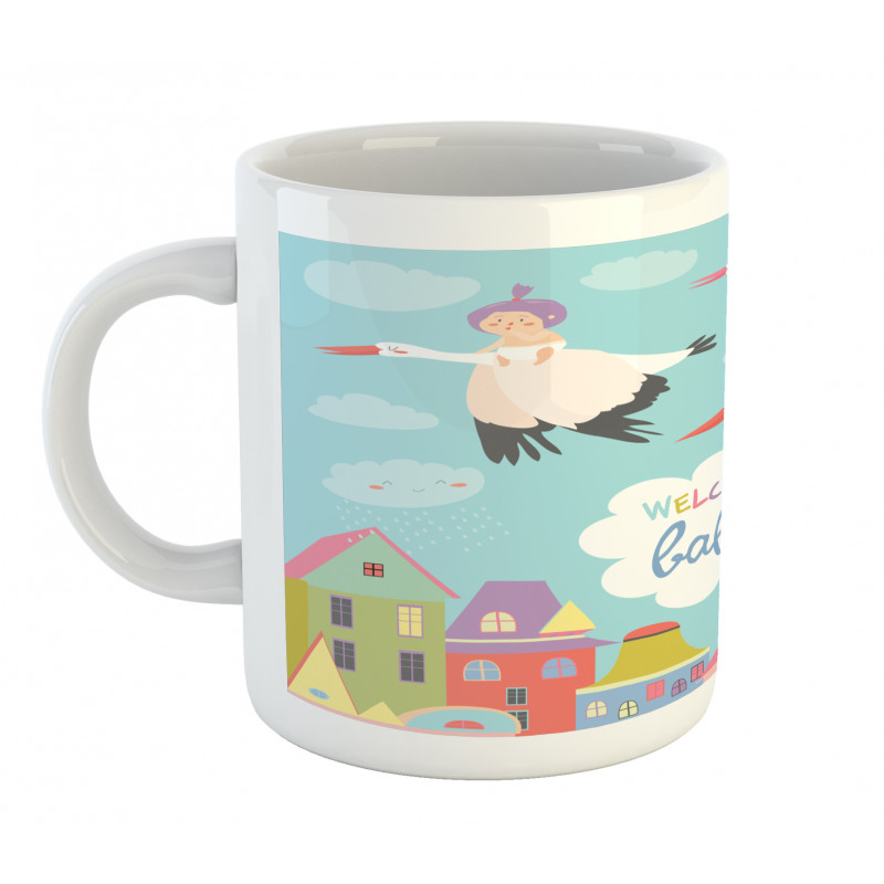 Cartoon Storks Mug