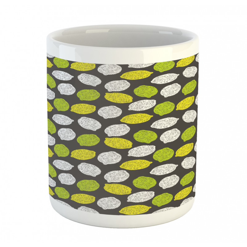 Neatly Scribbled Fruit Mug