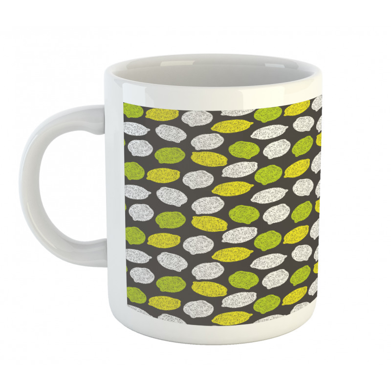 Neatly Scribbled Fruit Mug