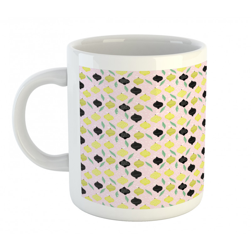 Crocked Line Lemons Mug