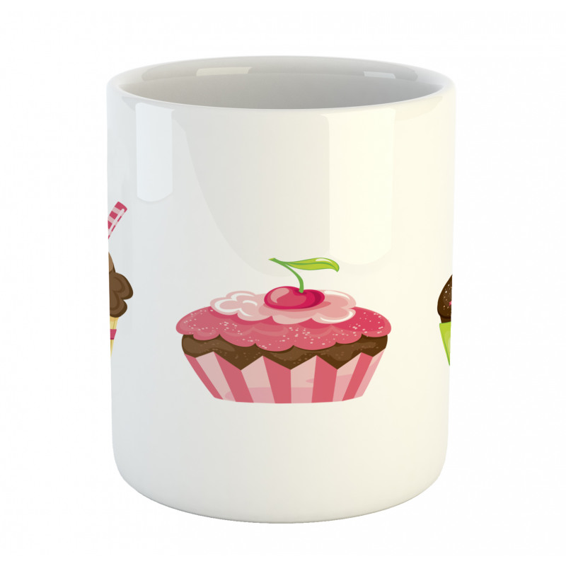 Puffy Party Cupcakes Mug