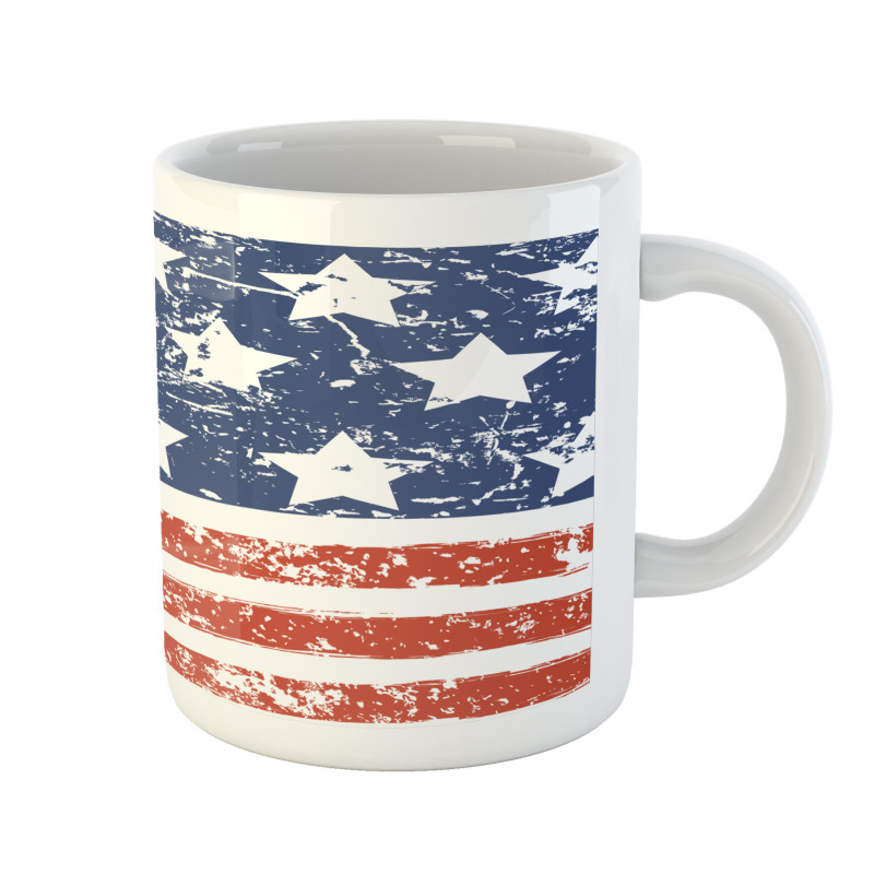 Flag with Grunge Effect Mug