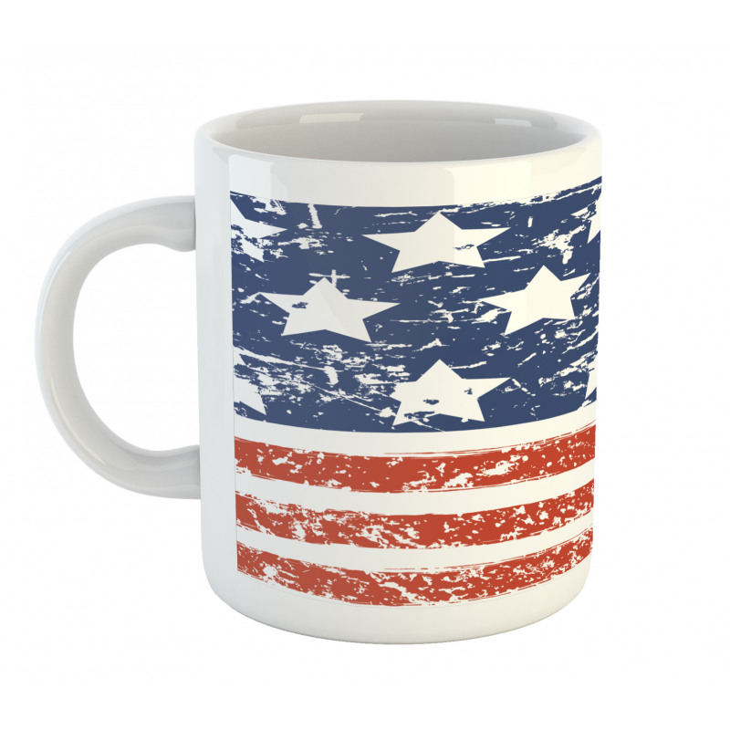 Flag with Grunge Effect Mug