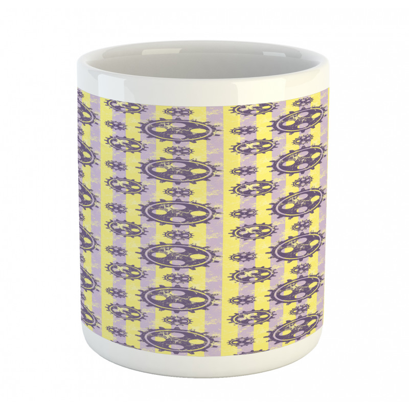 Graphic Wheel Pattern Mug