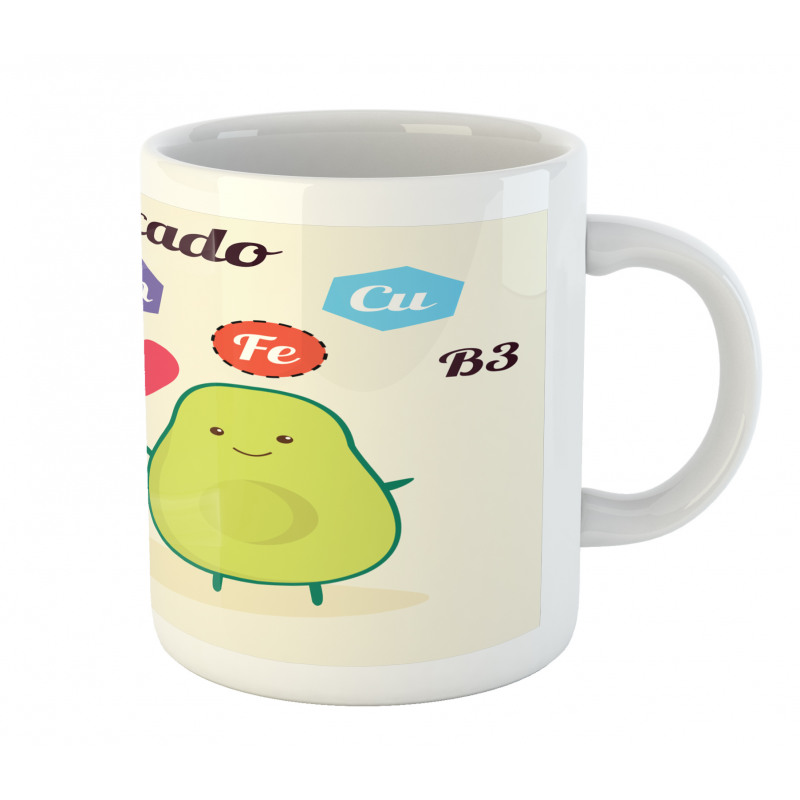 Funny Food Vitamins Mug